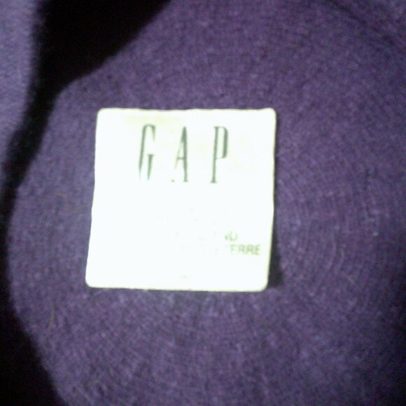 Gap Beret Cap Womens Beret Wool Angora Blend Purple - Picture 3 of 4